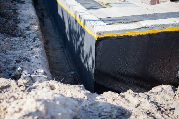 Residential Exterior Waterproofing installation at a Palmyra, PA home by SJ Waterproofing Pros