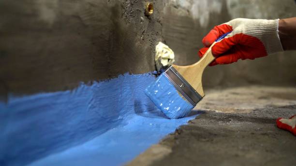 Commercial Exterior Waterproofing project at a Palmyra, PA business property by SJ Waterproofing Pros